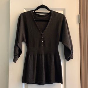 2 fall tops, purple & brown